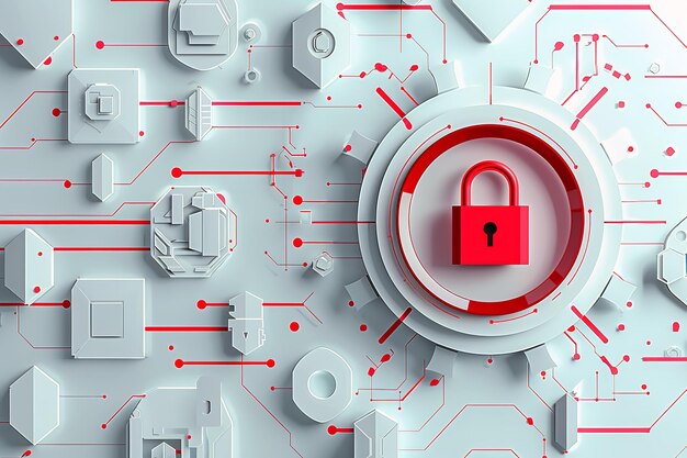 خلفية أنظمة أمنية